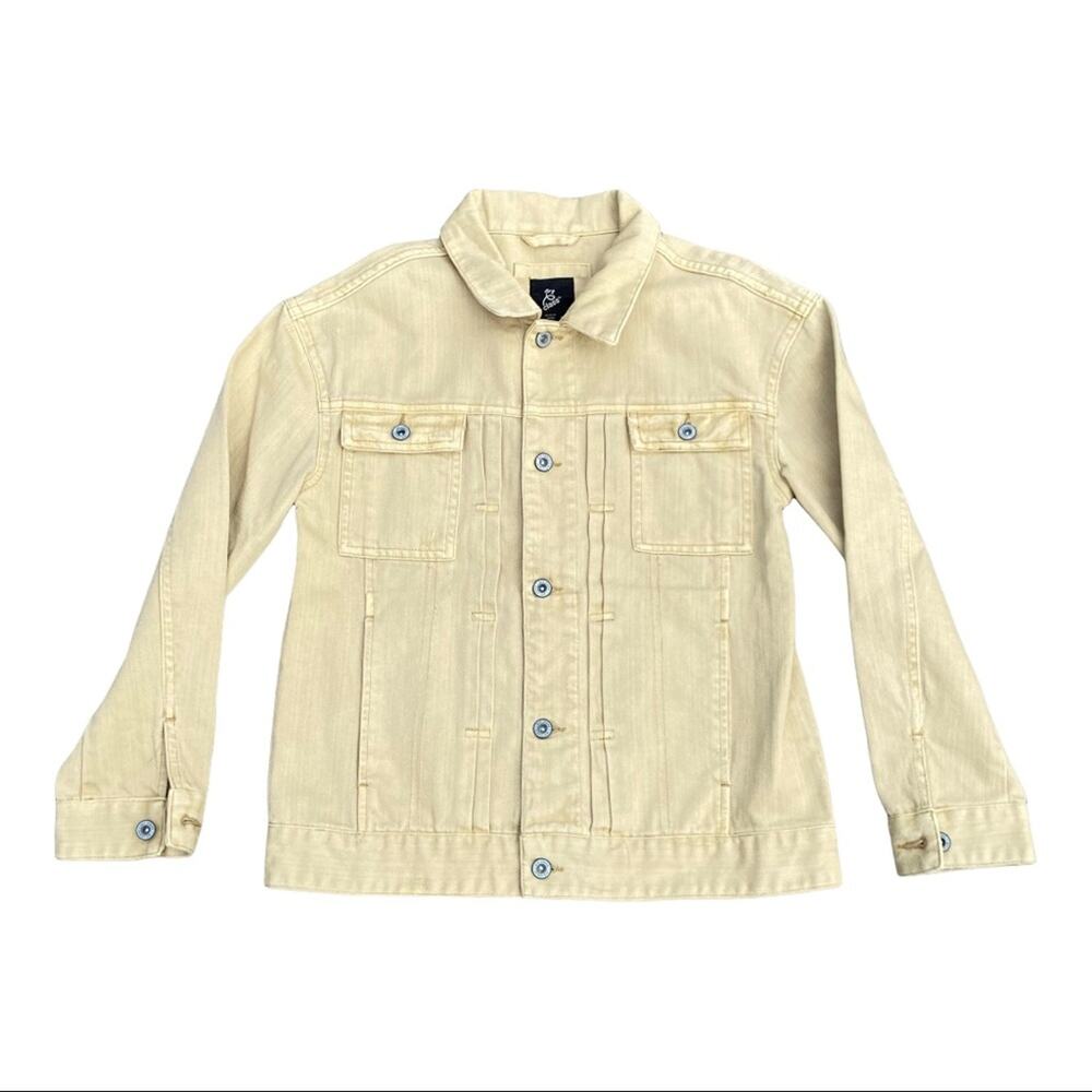 Art Class Jean Jacket Button Front In Sand Color 100% Cotton Size Medium (8/10)